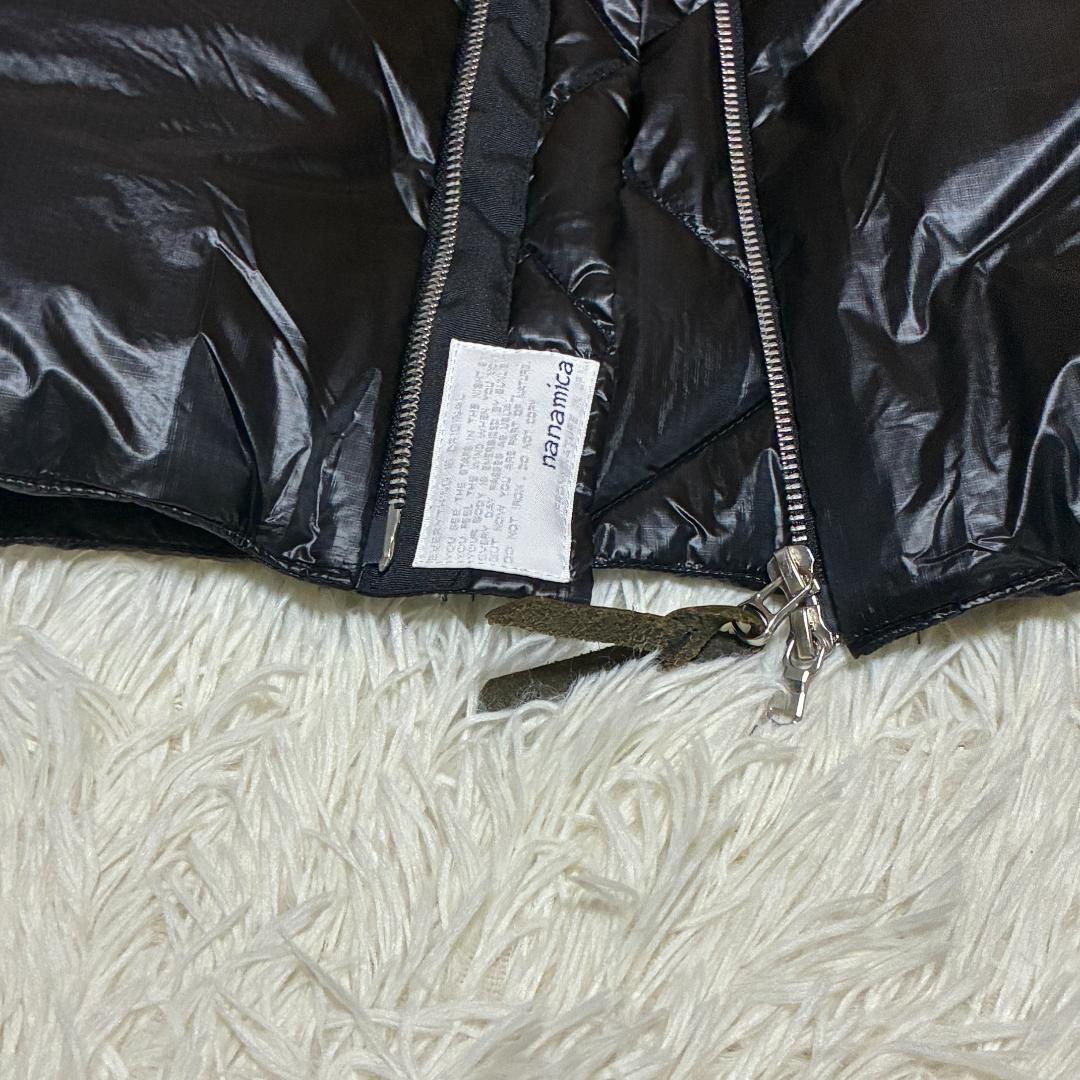 【美品】ナナミカ　nanamica キルティング　ダウンベスト　ジレ　ブラック