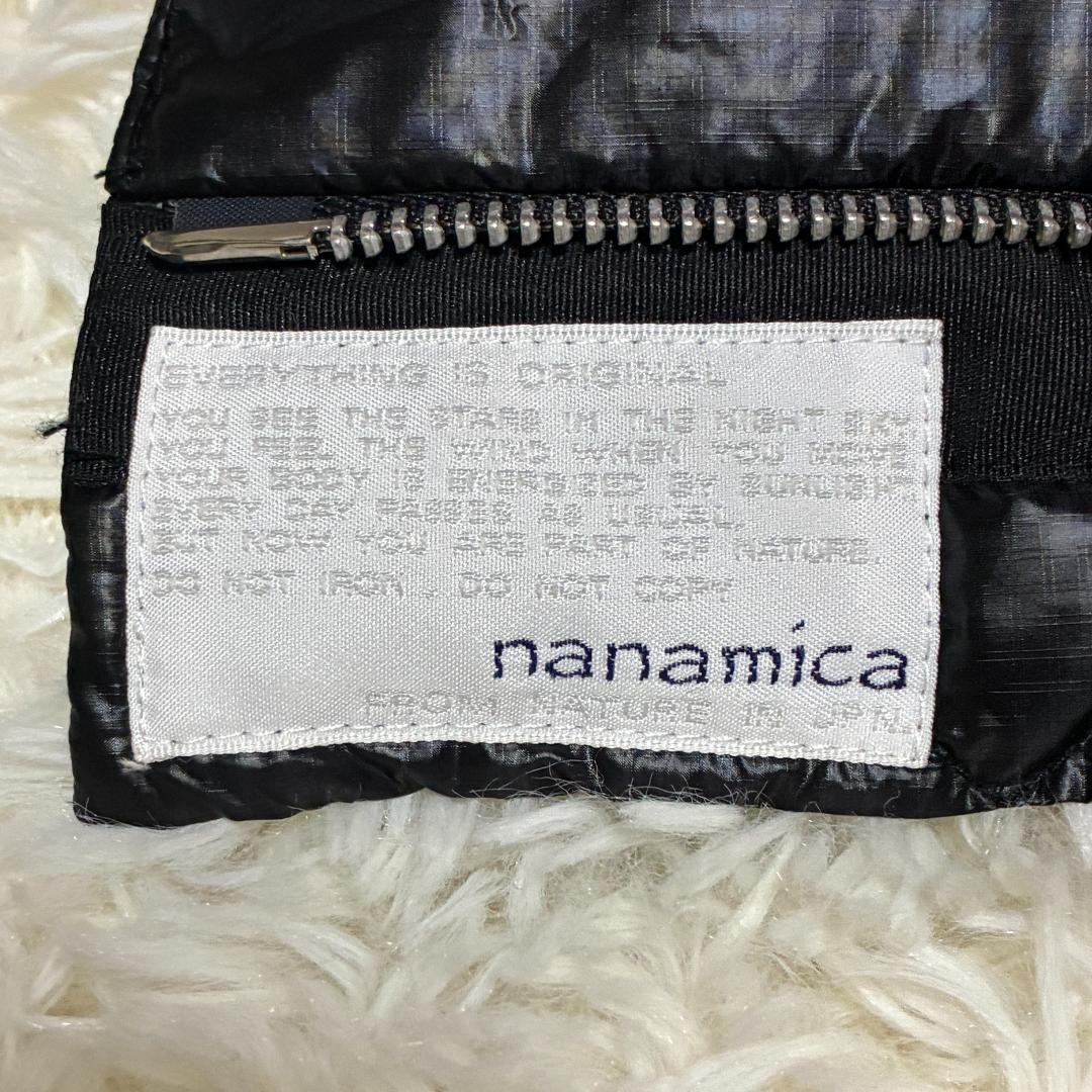 【美品】ナナミカ　nanamica キルティング　ダウンベスト　ジレ　ブラック