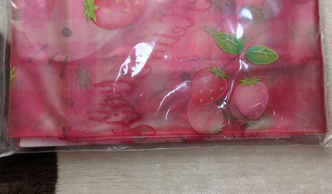 激レア ハローキティ いちごキティちゃん バスカーテン 1999年製 希少品