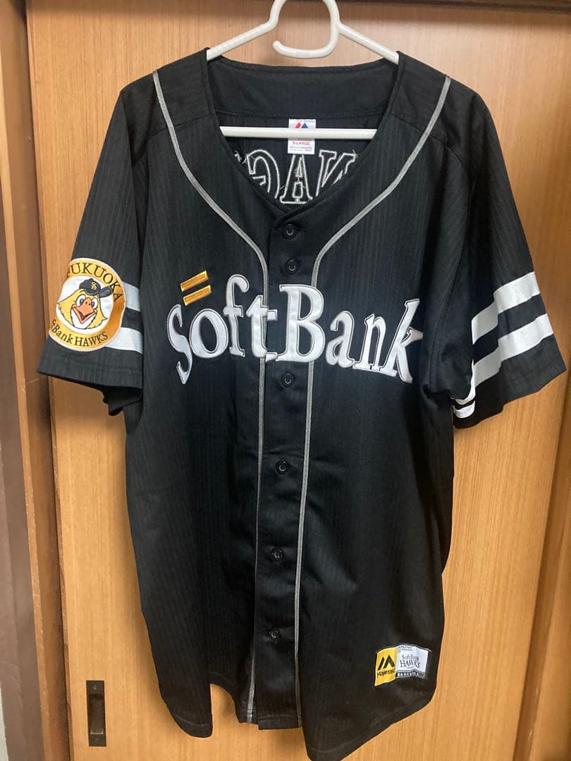 柳田悠岐 福岡ソフトバンクホークス レプリカユニフォーム XL マジェスティック