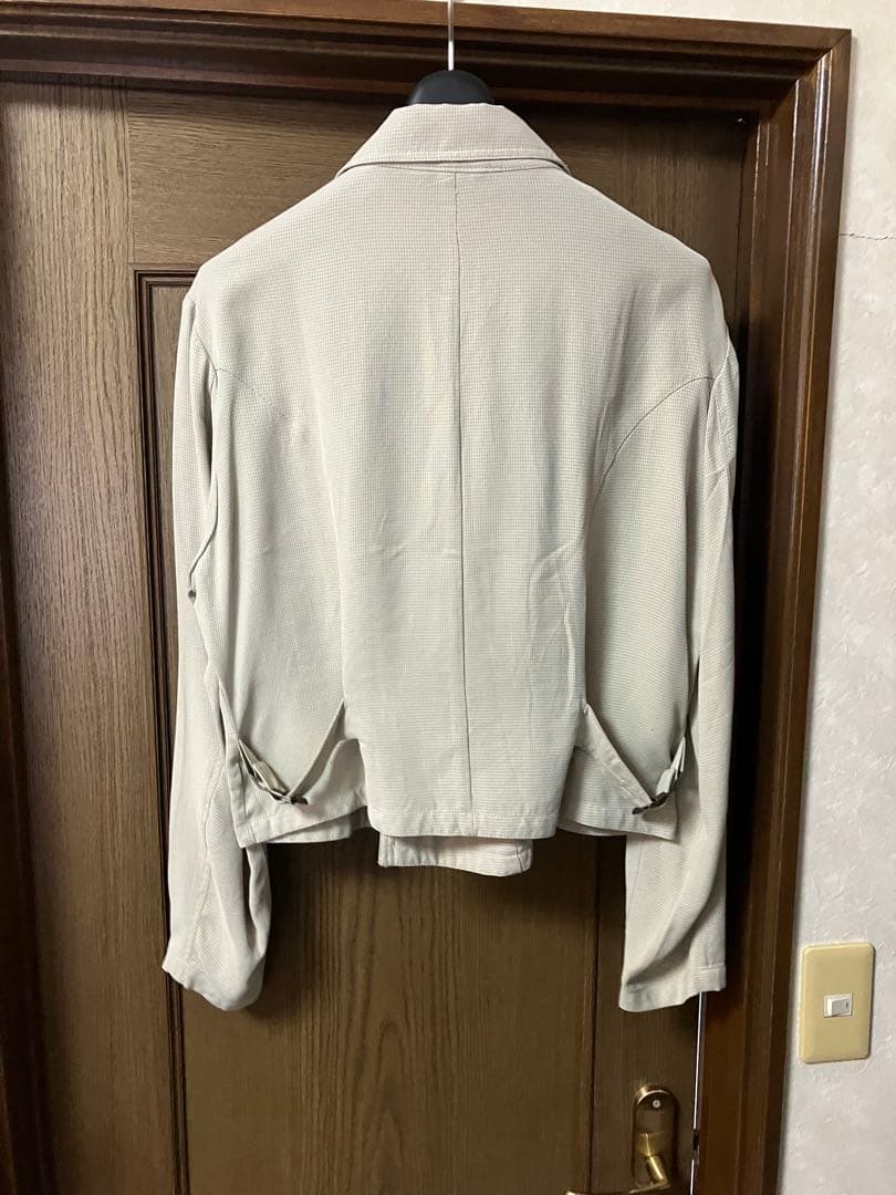 90s giorgio armani ショートジャケット　レーヨン×アセテート