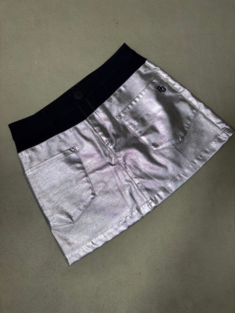 （超美品）パーリーゲイツ、プラチナシルバー、スカート、サイズ1、希少品