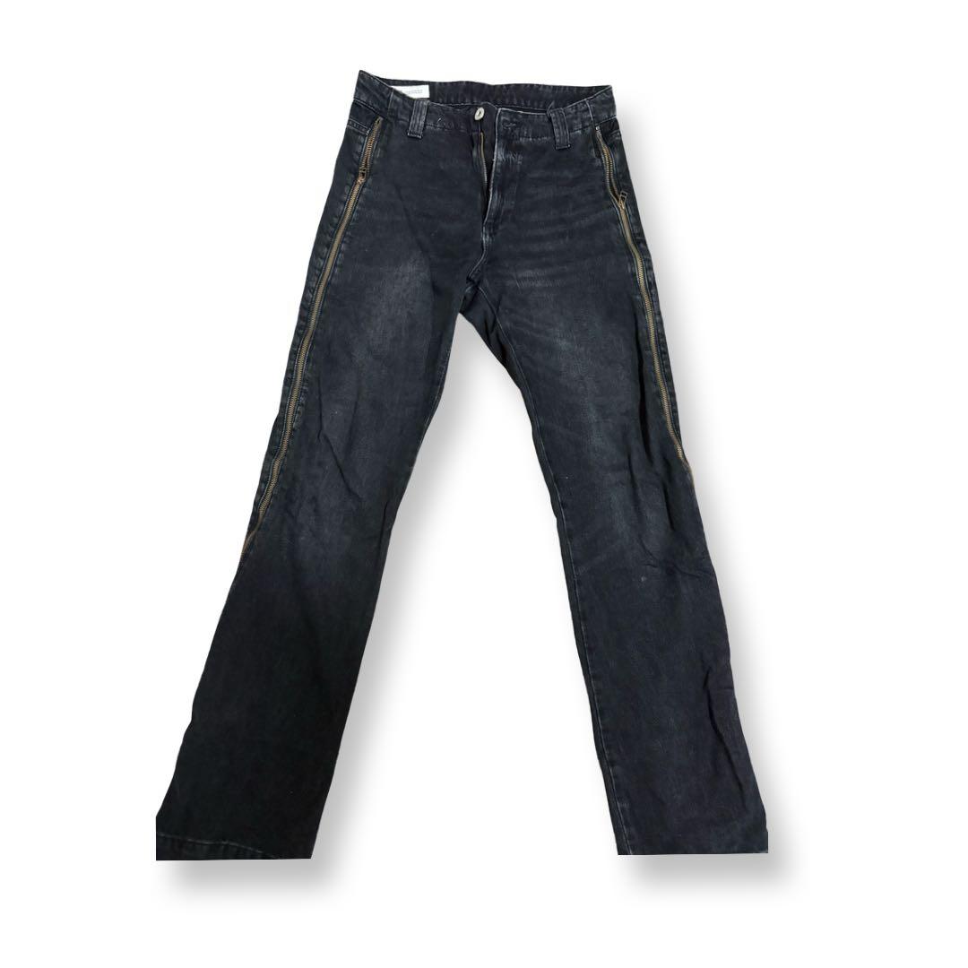 専用 ZARA ブラックブーツカットデニム サイドジッパー付き