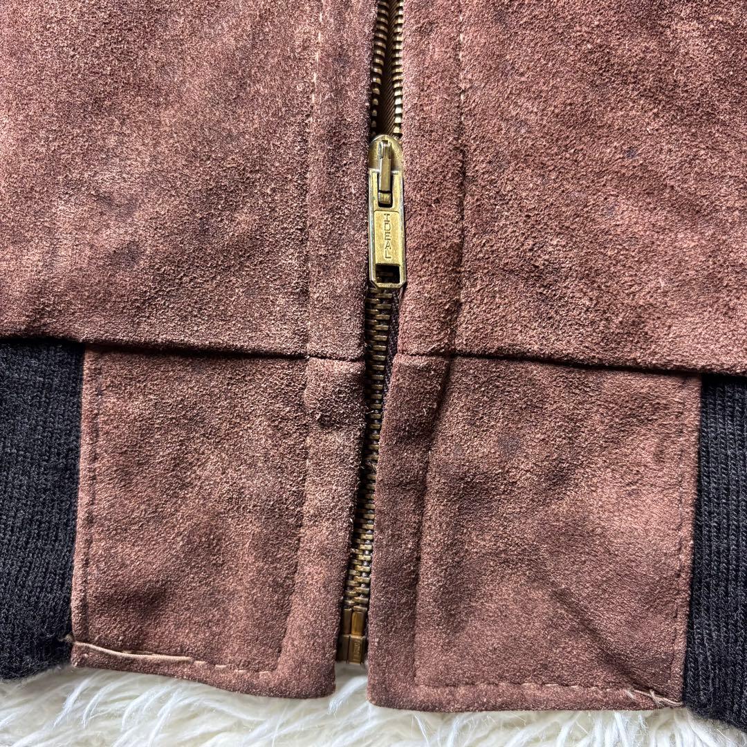 USA製 SCHOTT【スエードレザー 】ボンバージャケット XL 90s 短丈