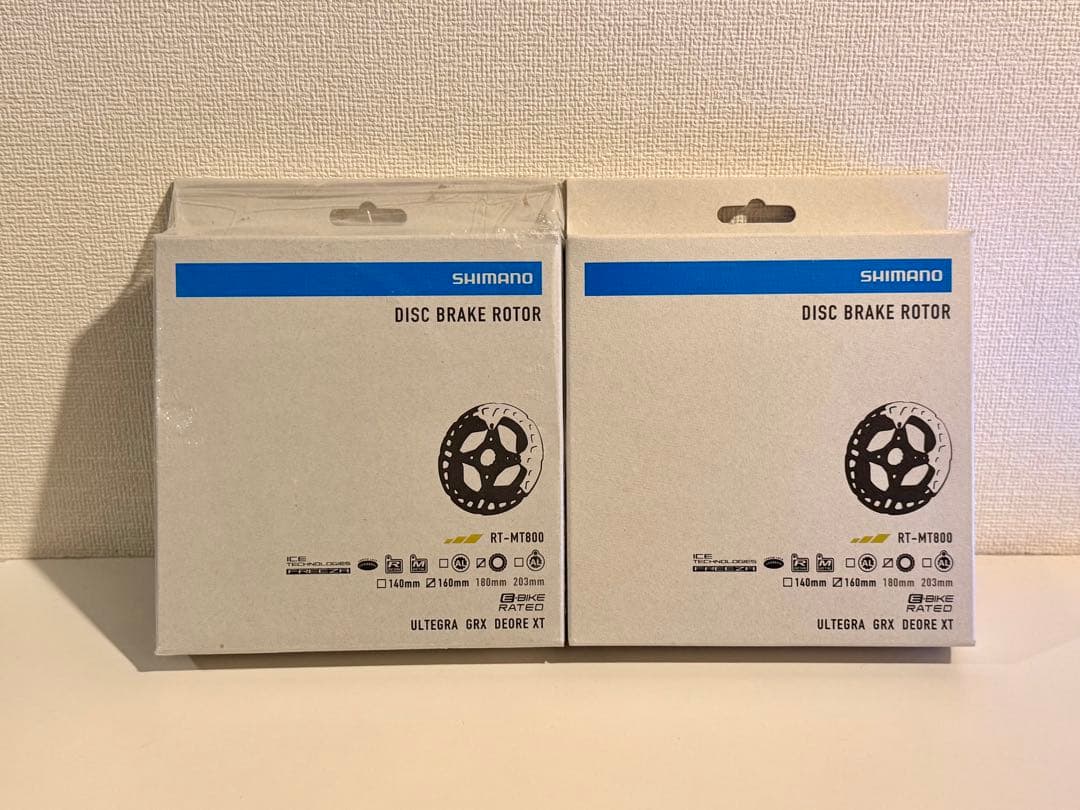 【新品同様】シマノ RT-MT800 160mm ディスクローター 2枚セット