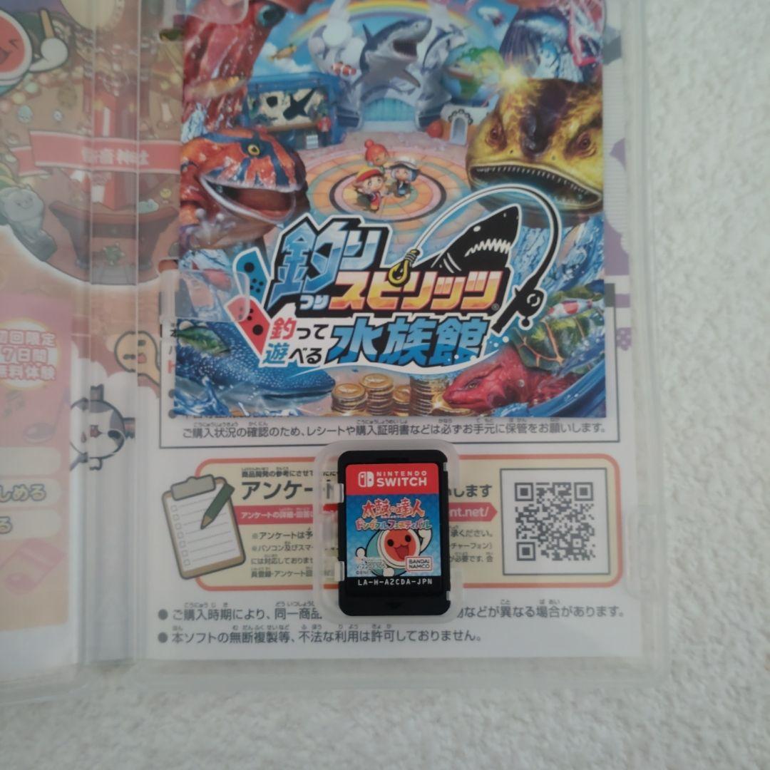 Switchソフト　太鼓の達人　ソフトとバチとたいこのセット