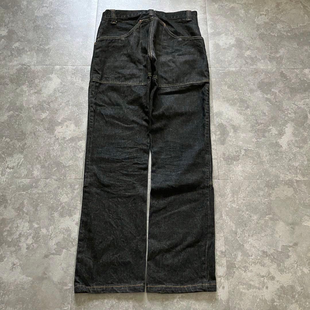 パンツ NEPENTHES HOGGS double knee black denim