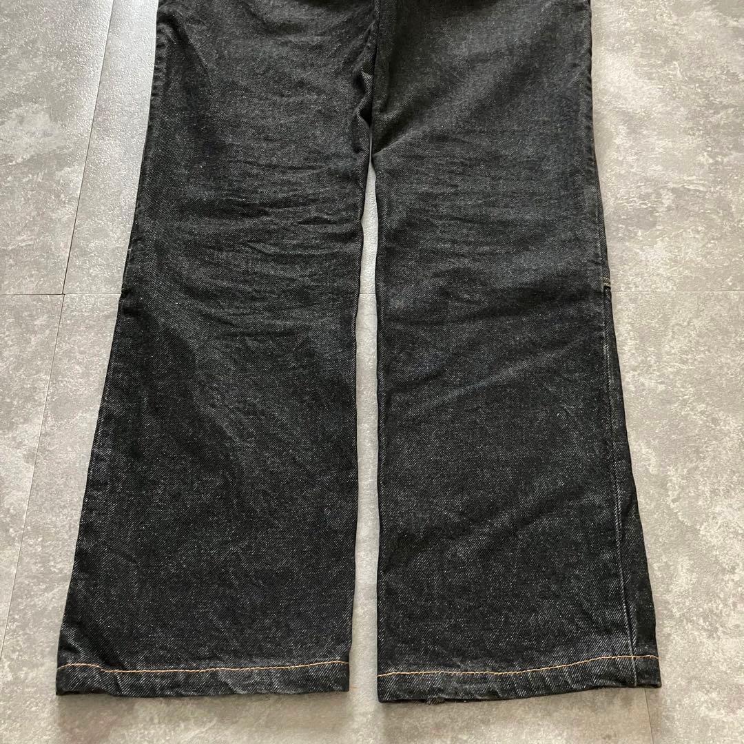 パンツ NEPENTHES HOGGS double knee black denim