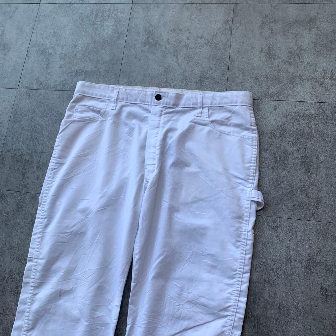 Dickies ホワイト ペインターパンツ W38L30 古着 ワークパンツ