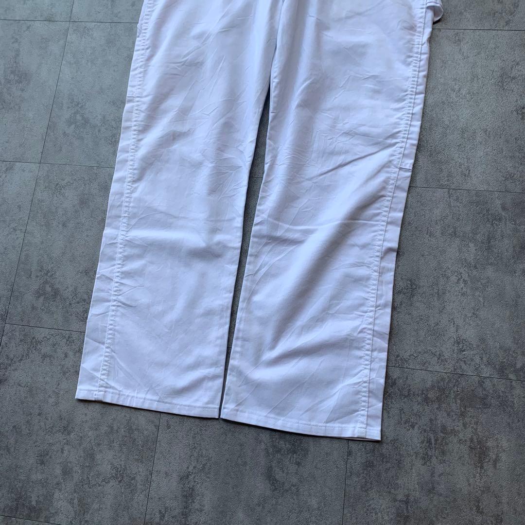 Dickies ホワイト ペインターパンツ W38L30 古着 ワークパンツ