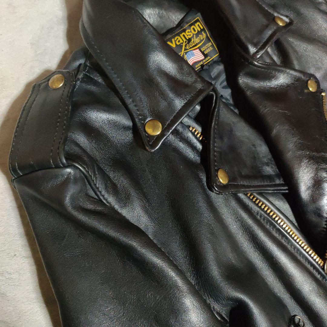 美品人気VansonC2TALONZip ダブルライダース 38ダメでも対応有