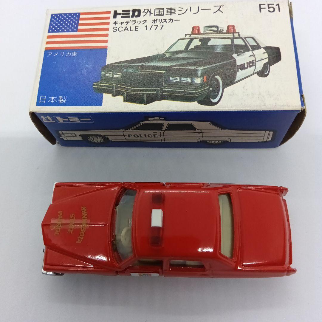 ☆いちご☆　トミカ 青箱 日本製 F51 キャデラックポリスカー C