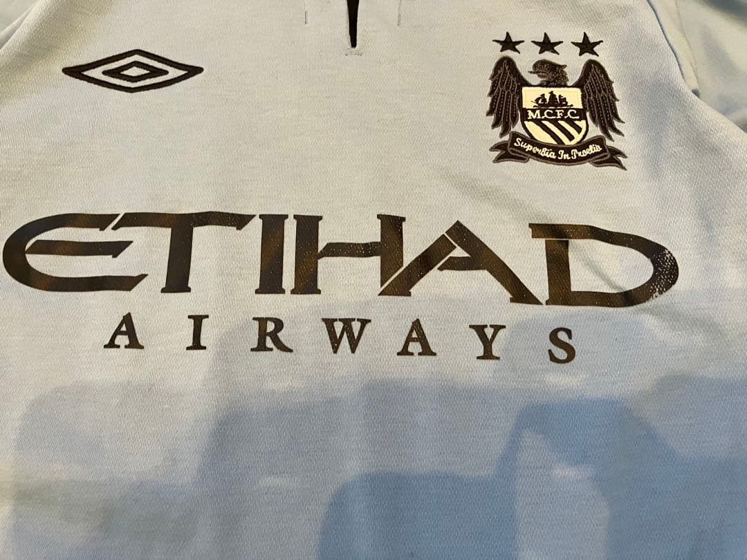 マンチェスターシティ UMBRO ETIHAD 長袖ユニフォーム　古着アンブロ