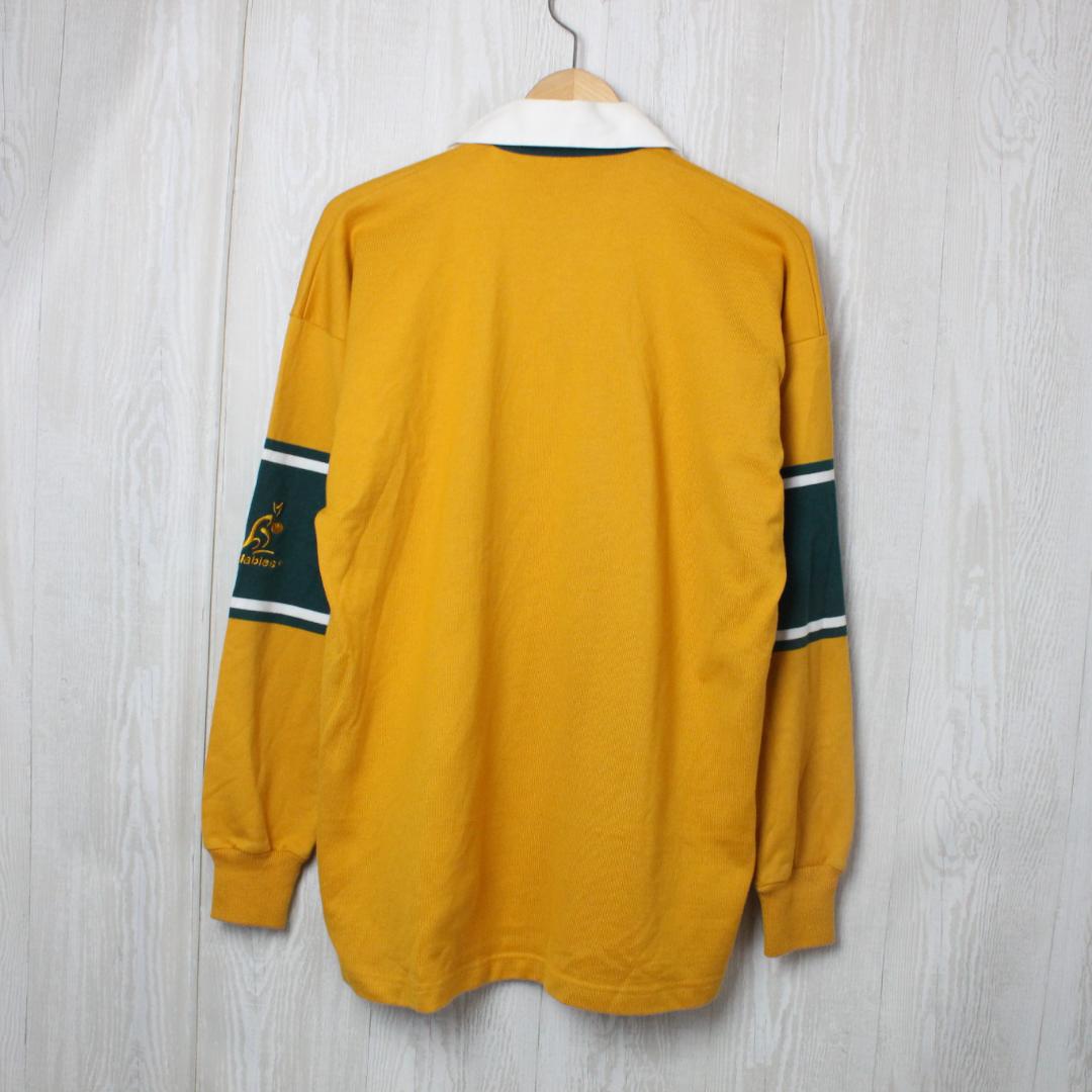 【美品】カンタベリー ラガーシャツ L相当(S) wallabies 2003