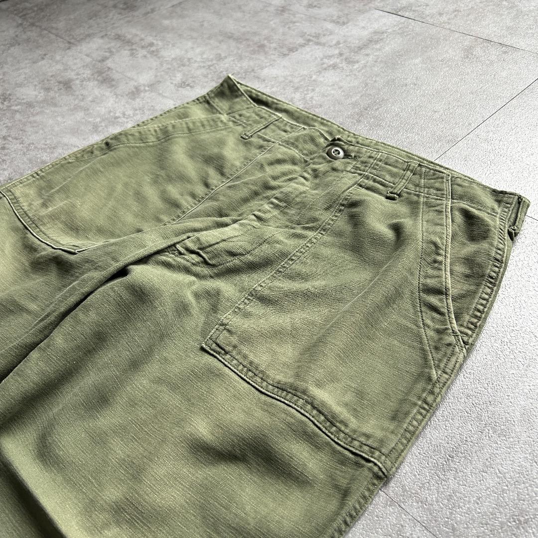 70s アメリカ軍 OG107 ベイカーパンツ 34×29
