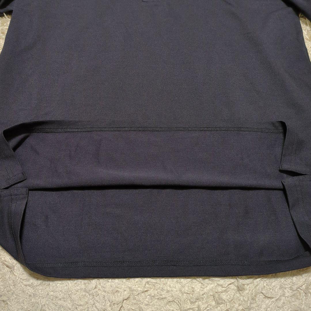 【美品】BRIEFING ポロシャツ 長袖 ゴルフ メンズ ネイビー XL