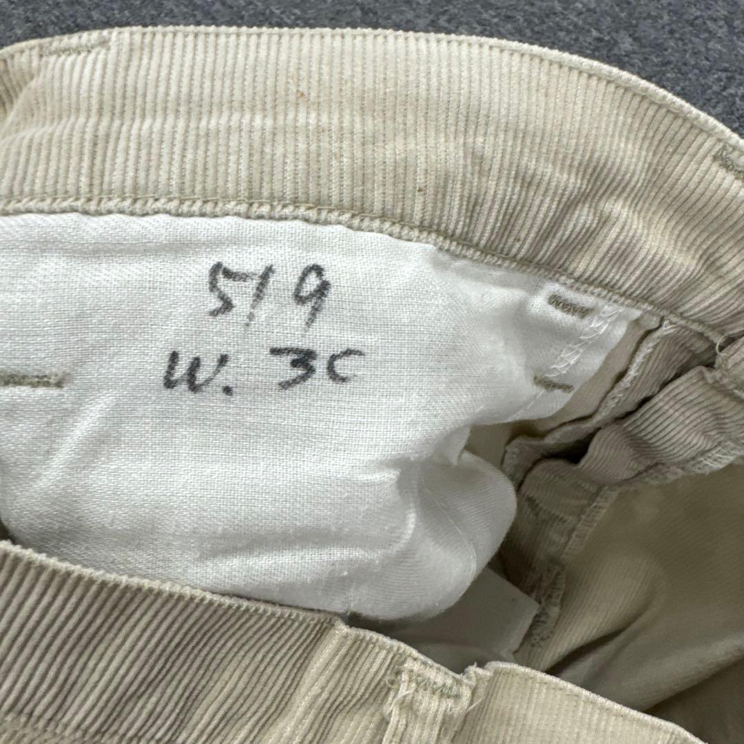 70s　Levi's 519 コーデュロイ 42TALON W32 ヴィンテージ