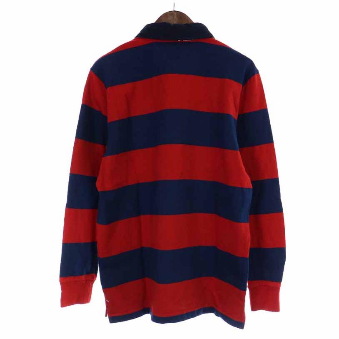 【限定SALE】  ブロックストライプラグビーシャツ