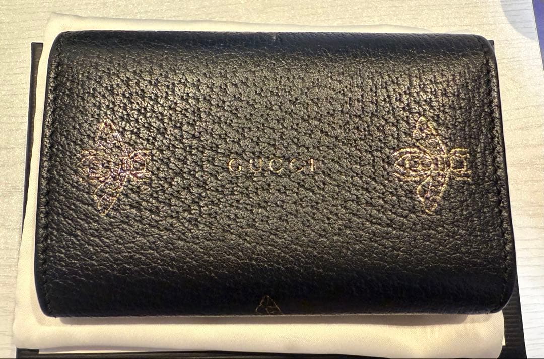 GUCCI グッチBee Star 6連レザーキーケース 蜂