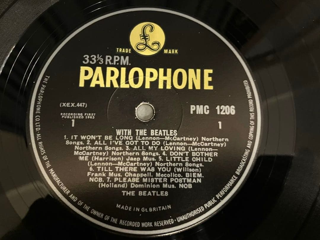 【美品】ビートルズ with the beatles MONO レコード