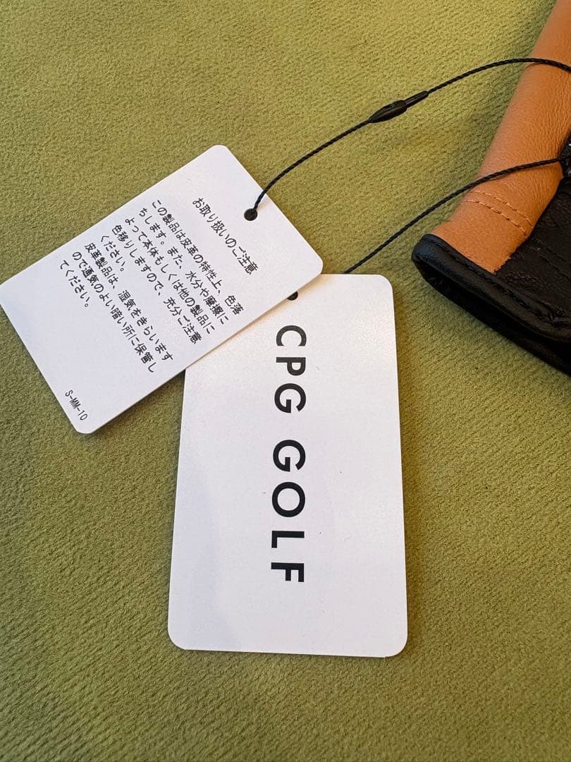 CPG GOLF ゴルフグローブ ブラック/ブラウン 24サイズ
