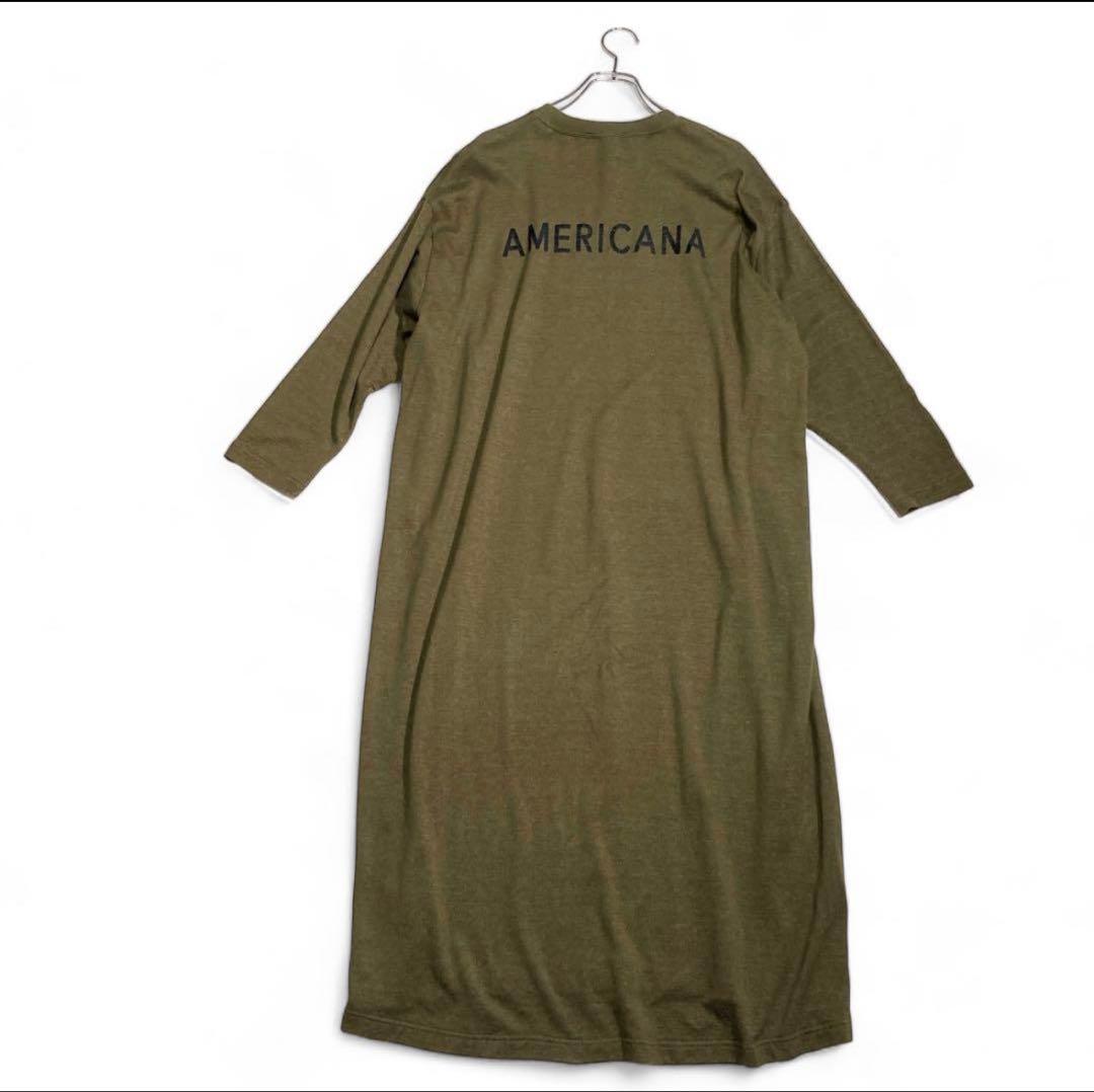 AMERICANA ロングワンピース オリーブ