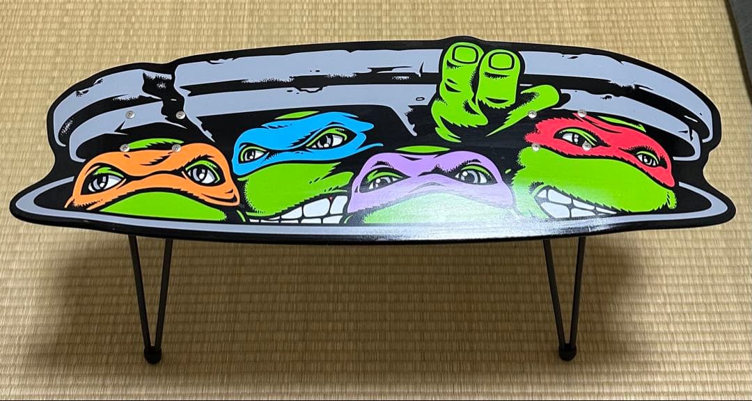 忍者タートルズ スケボーデッキ スタンド 美品 SANTACRUZ