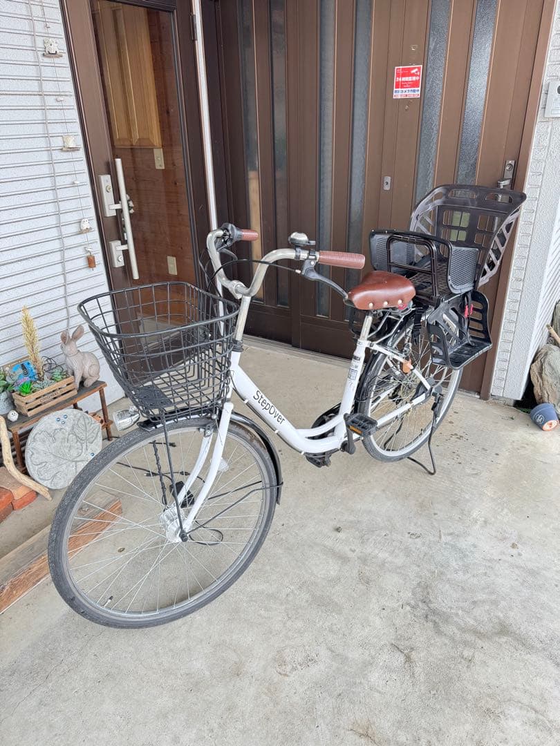 チャイルドシート付き自転車　26インチ
