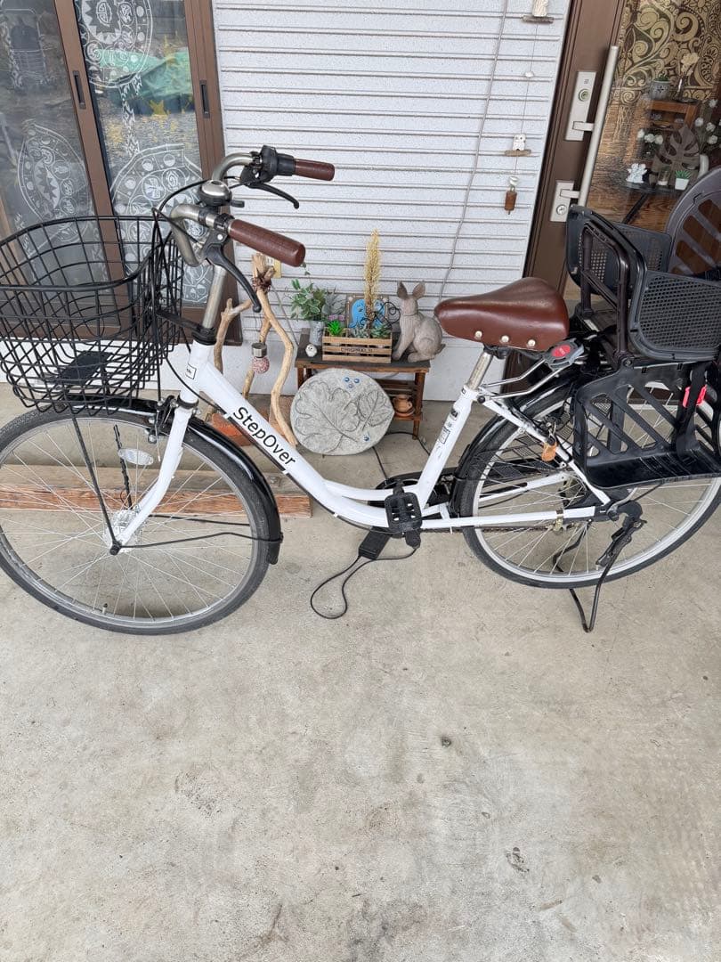 チャイルドシート付き自転車　26インチ