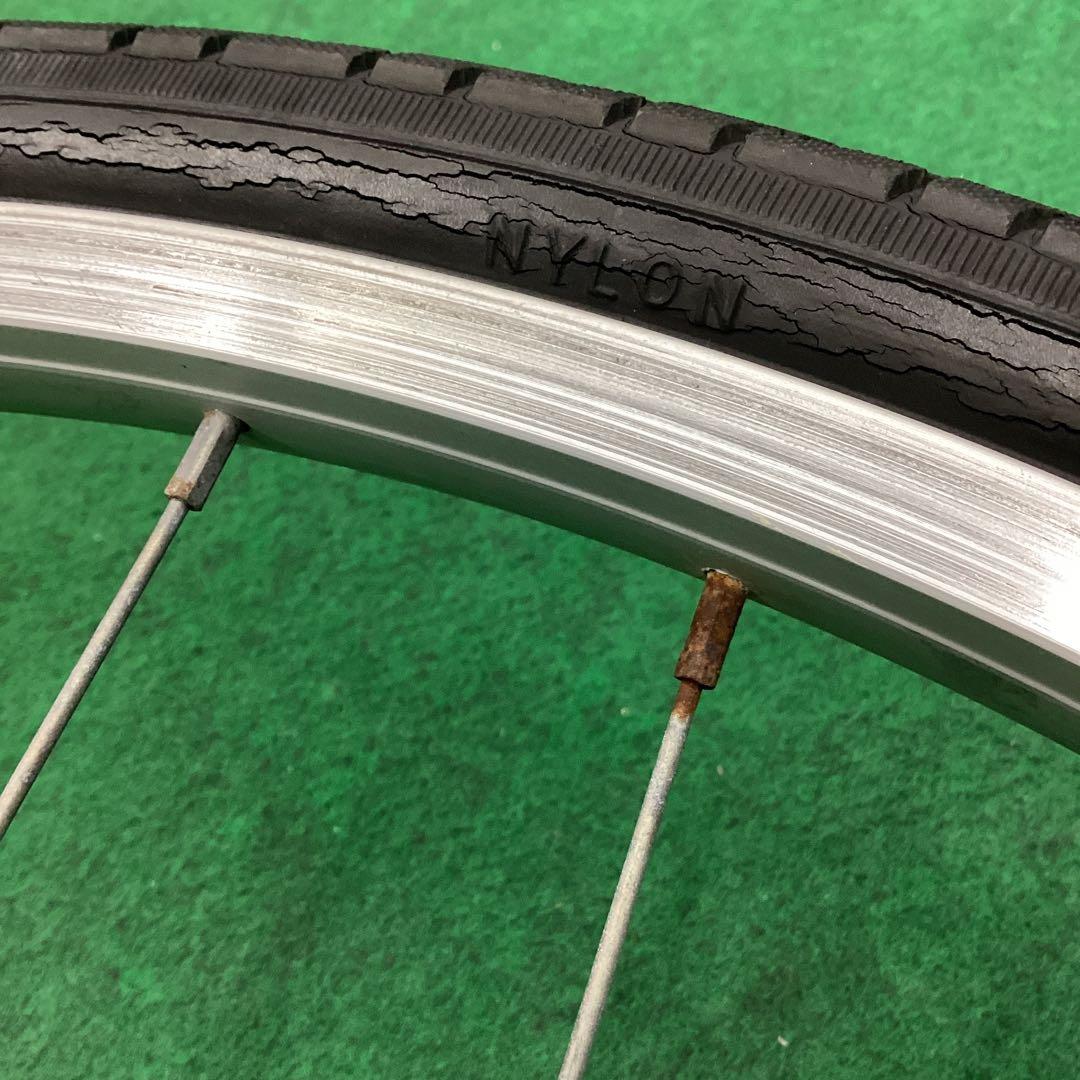 アルミリム　前輪 27x1-3/8 タイヤ付 ハブダイナモ 27インチ j1端子