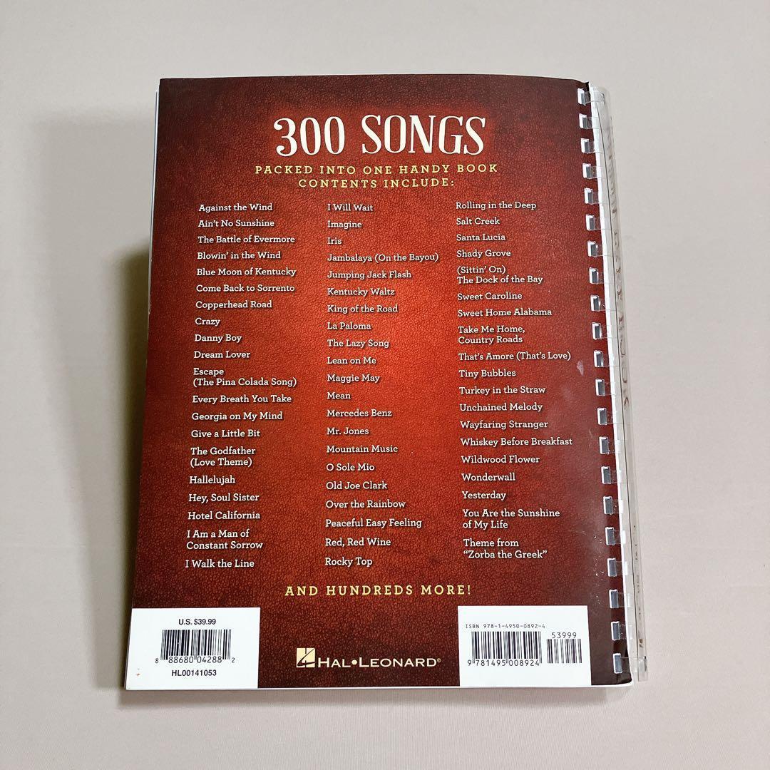 アート・デザイン・音楽 Hal Leonard Mandolin Fake Book 300 SONGS