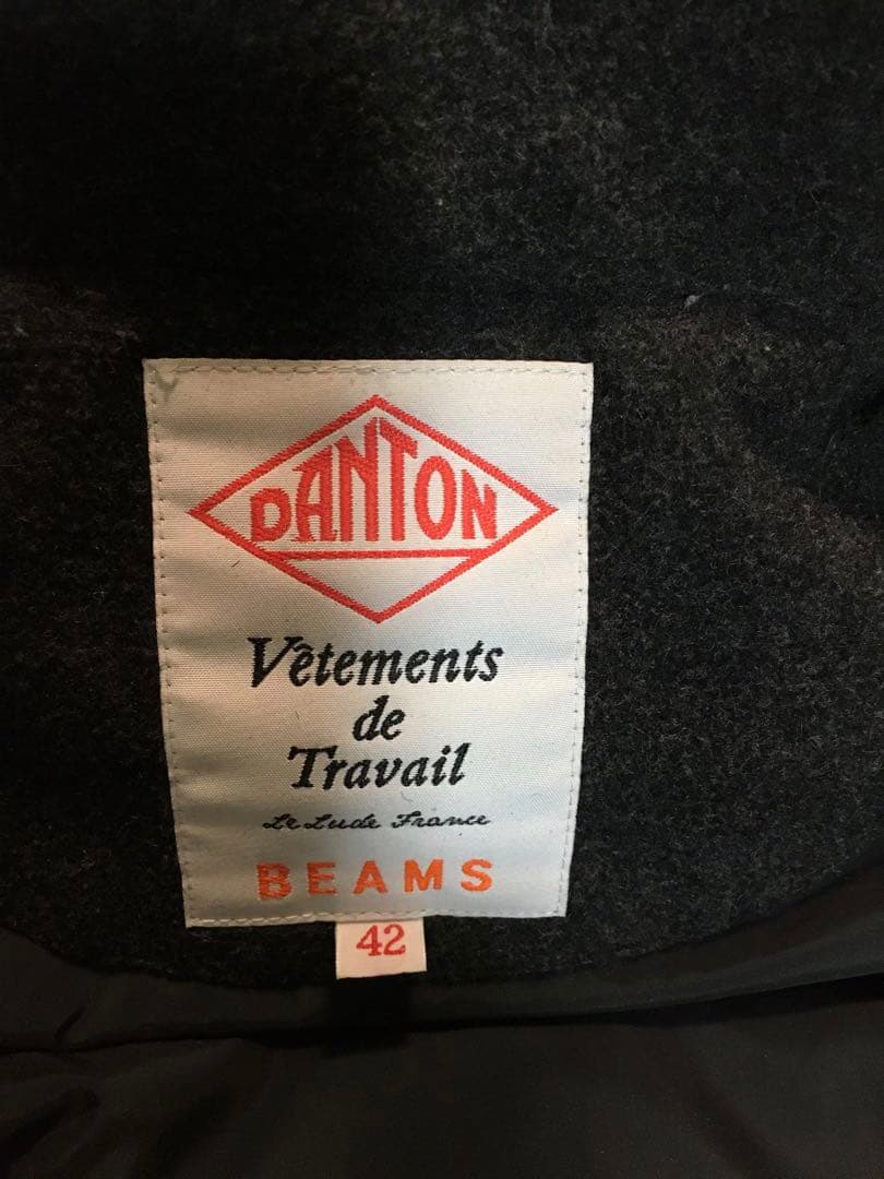 DANTON ×BEAMS ウールモッサダウンベスト