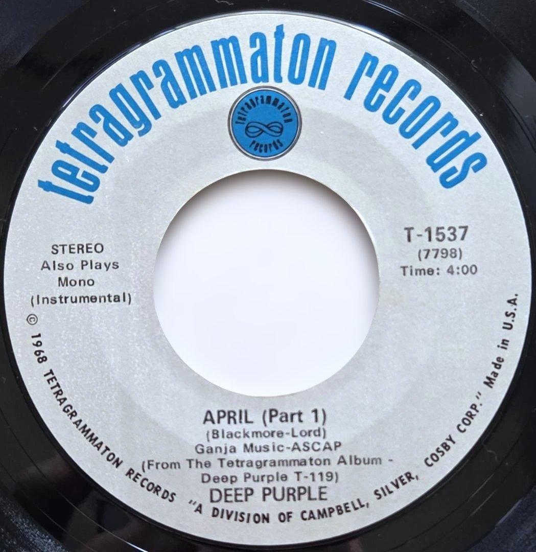 US ORIG 7inch 　DEEP PURPLE / Halleluyah