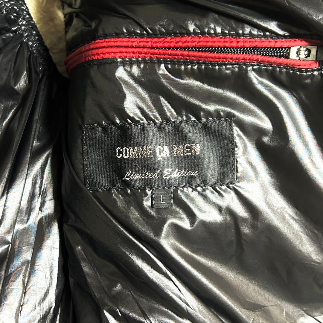 希少✨ COMME CA MEN レザー ダウンベスト ブラック L 羊革