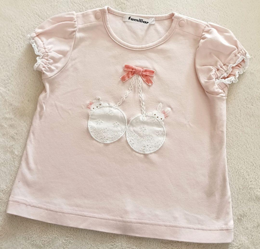 極美品 ファミリア familiar Tシャツ トップス 80