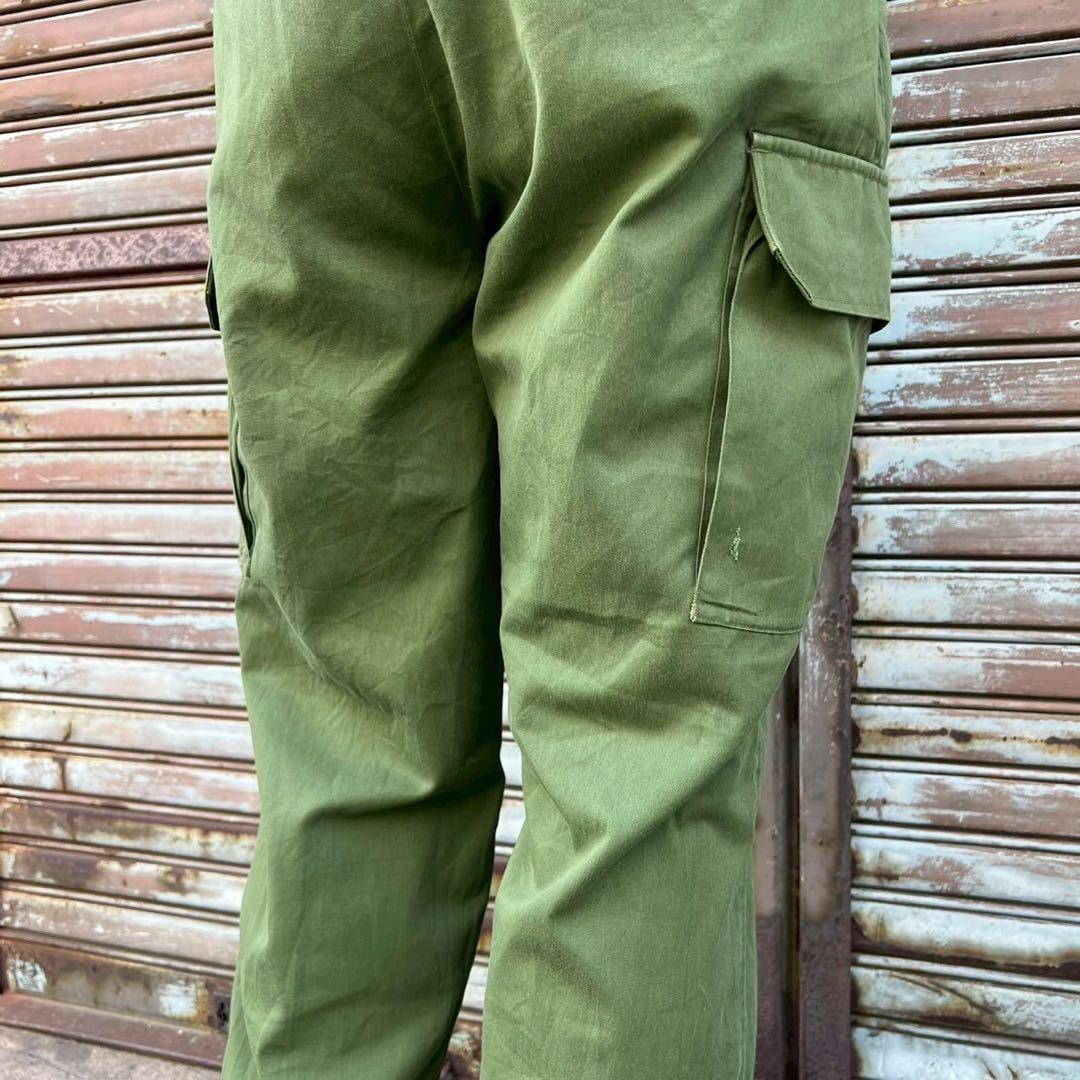 60s スウェーデン軍 実物 M59 カーゴパンツ ミリタリーパンツ 2XL