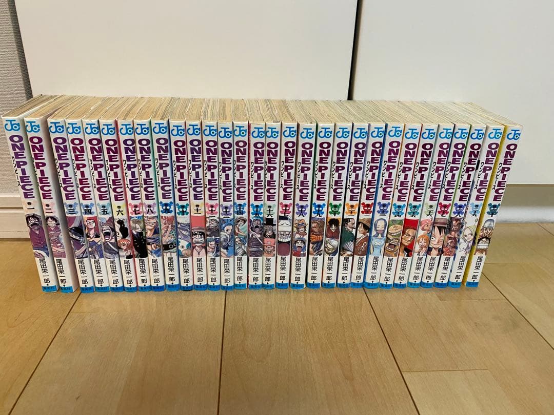 ワンピース　全巻　計128冊　初版多数　関連本16冊　1巻1998年発行