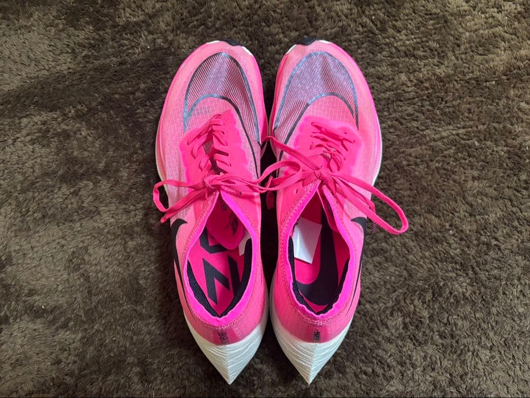Nike ZOOMX VAPORFLY NEXT％　27cm ピンク 収納袋付き