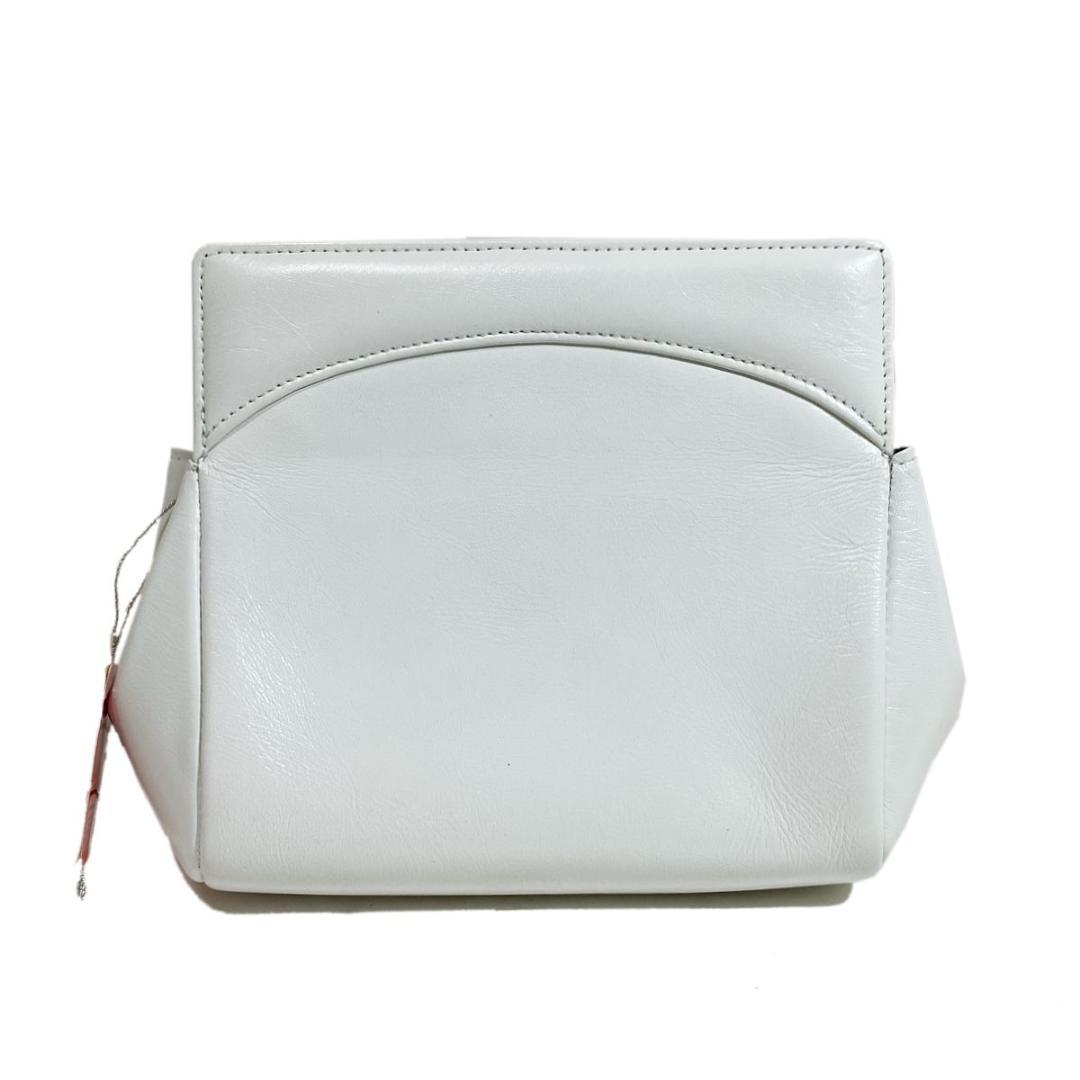 送無■未使用 【シャルル・ジョルダン】ミニショルダーバッグ クラッチ BAG 白
