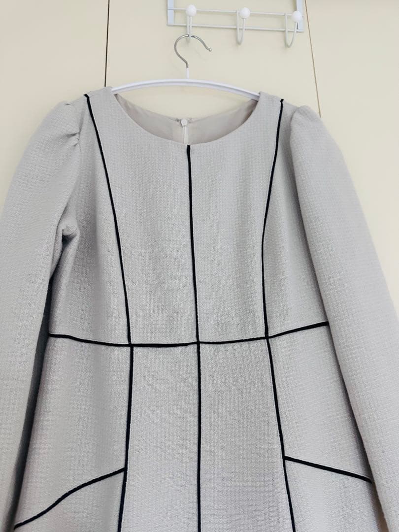 PROPORTION BODY DRESSING ツイードパイピングワンピースM