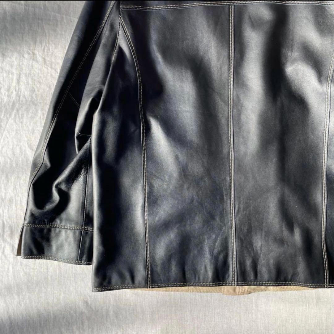 BALMAIN PARIS バルマン ジップ レザージャケット ブラック 美品