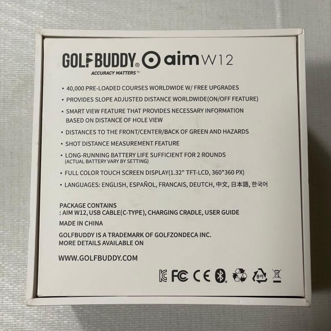 GOLFBUDDY ゴルフバディ aim W12 GPSウォッチ 動作確認済