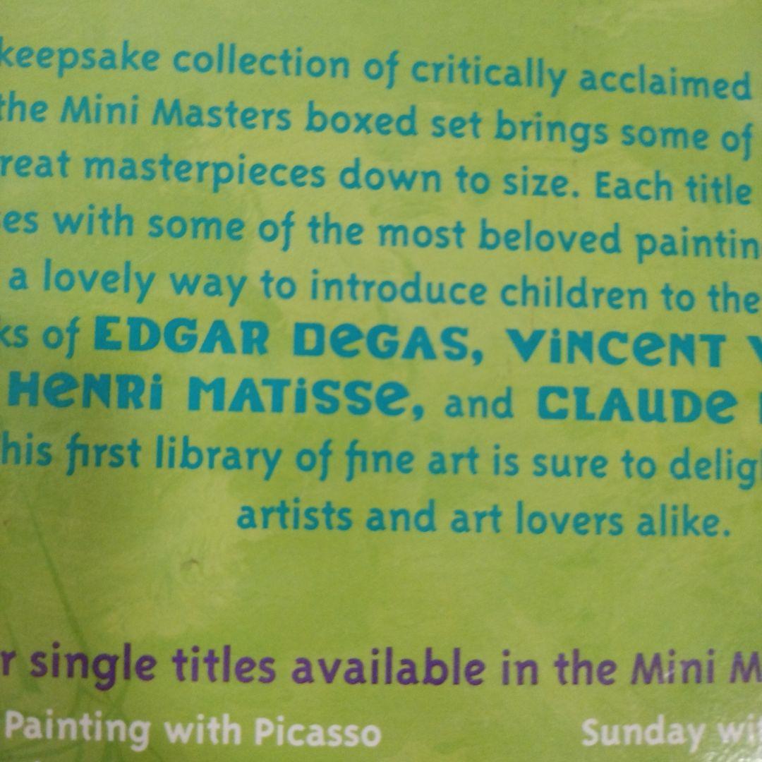 英語で名画　MINI MASTERS　ゴッホ　マティス　モネ　ドガ