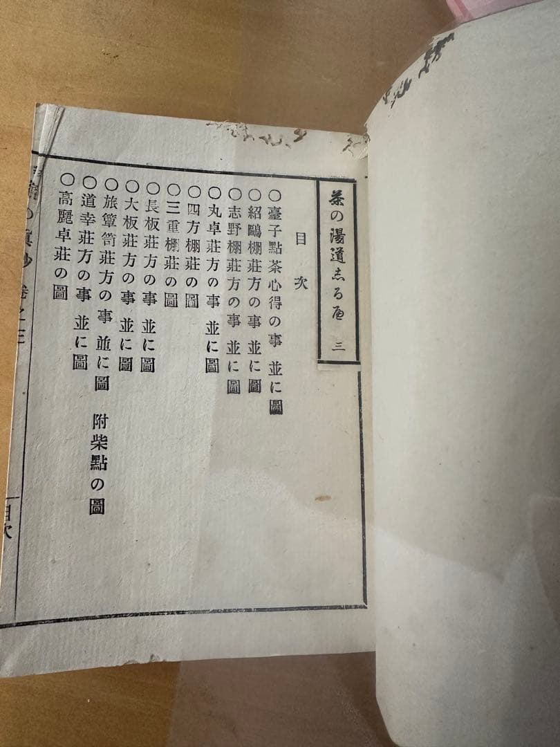 茶の湯道志の書　アンティーク手製本ビンテージ 茶道お茶　茶道具民藝