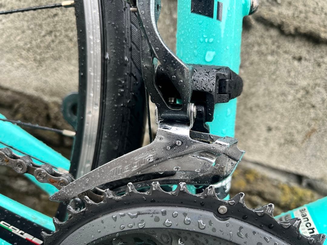 夕Bianchi ロードバイクチェレステTiagra20段変速46size