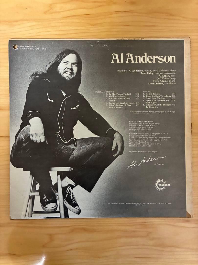 【LP】Al Anderson / Al Anderson