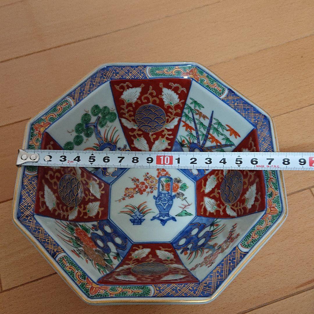 大聖寺伊万里 八角 鉢  深皿 アンティーク 九谷 古伊万里