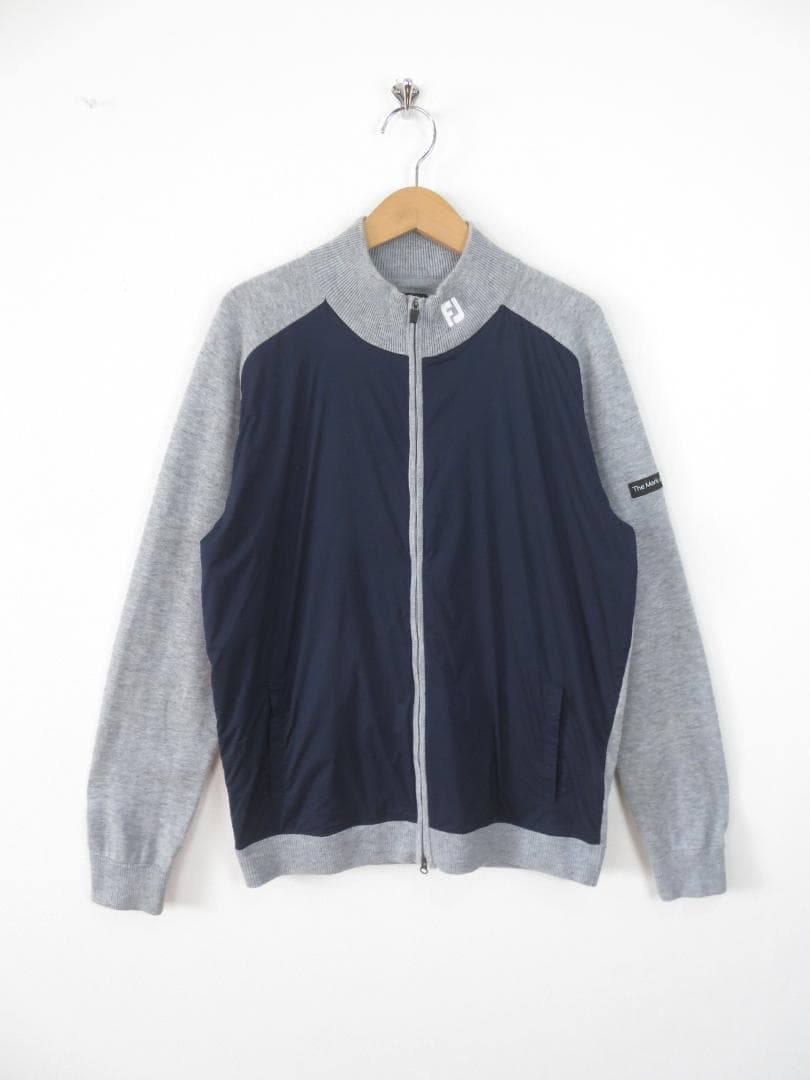 フットジョイ 薄手 フルジップハイブリッドセーター ニット XL メンズ ゴルフ