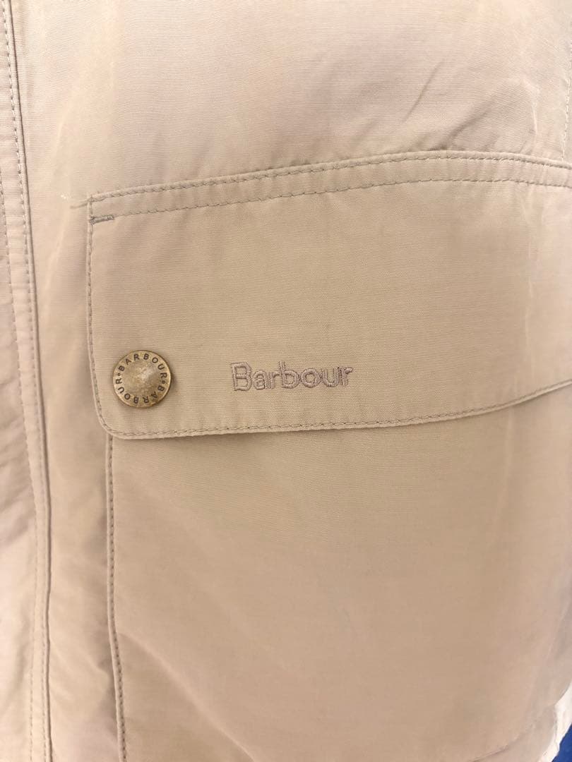 古着Barbour バブアー　ノーオイルジャケット フード付き　Lサイズ
