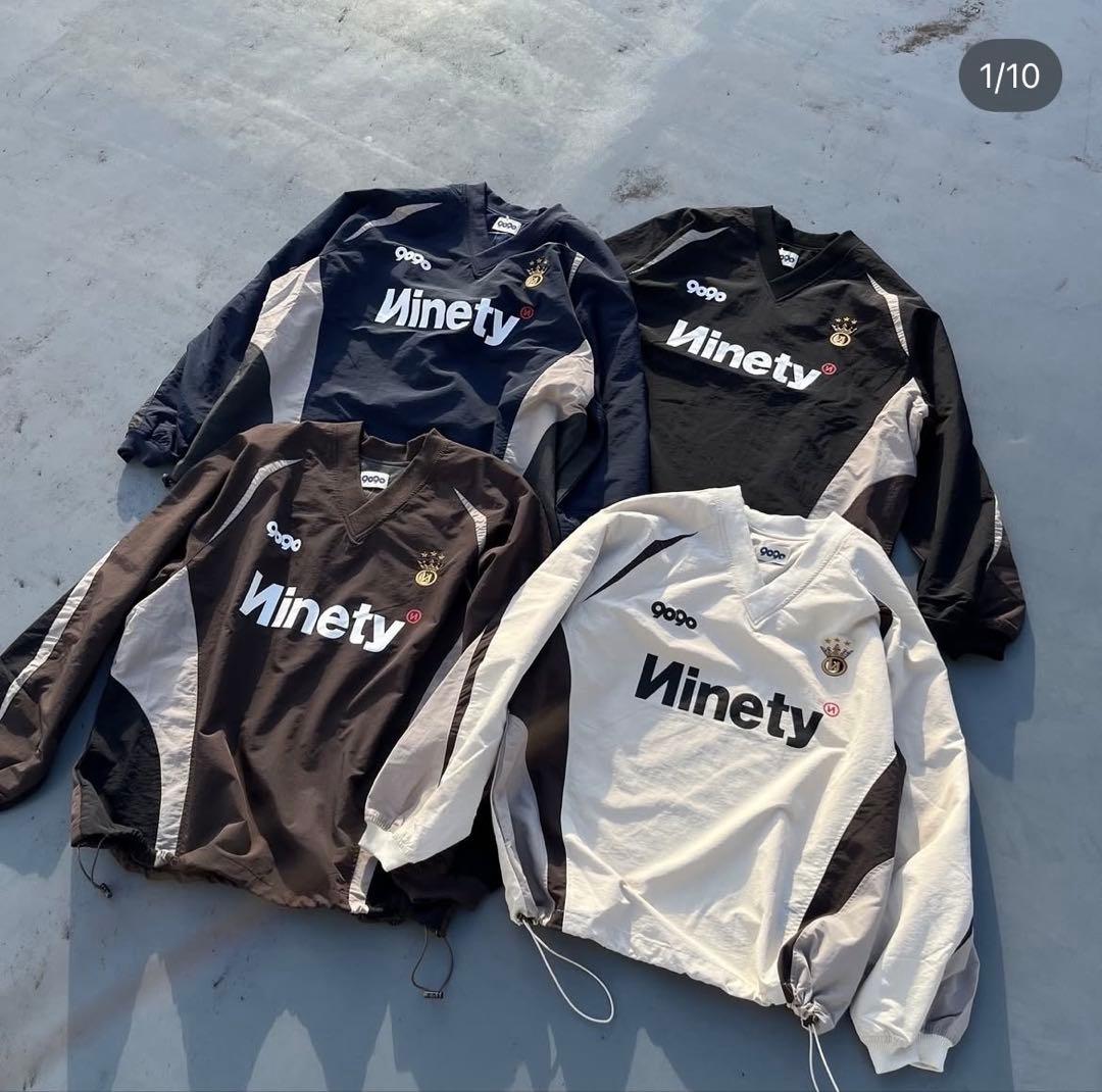 9090 tech nylon pullover ネイビー